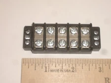 PHILMORE 13-1505 HEAVY DUTY 5 POLE 30A DUAL ROW TERMINAL BLOCK BARRIER STRIP 