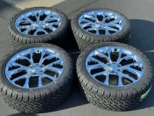 2026 Wheels Rims Tires 22" Ford F-150 Expedition F150 2004-2026 OEM Specs Chrome