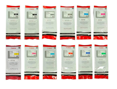 Lot De 7 Encres Canon Originales PFI-206 - Pour IPF6400/iPF6450 - 300ml - Ouvert Jamais Utilisé