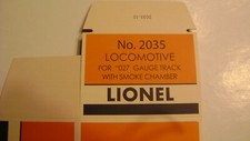 Lionel 2035 Locomotive Licensed Reproduction Box w/corrugated insert