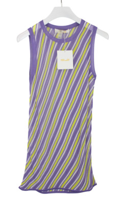 Diane Von Furstenberg Kleid Damen XS Ärmellos Merino Wollmischung Strand Strick