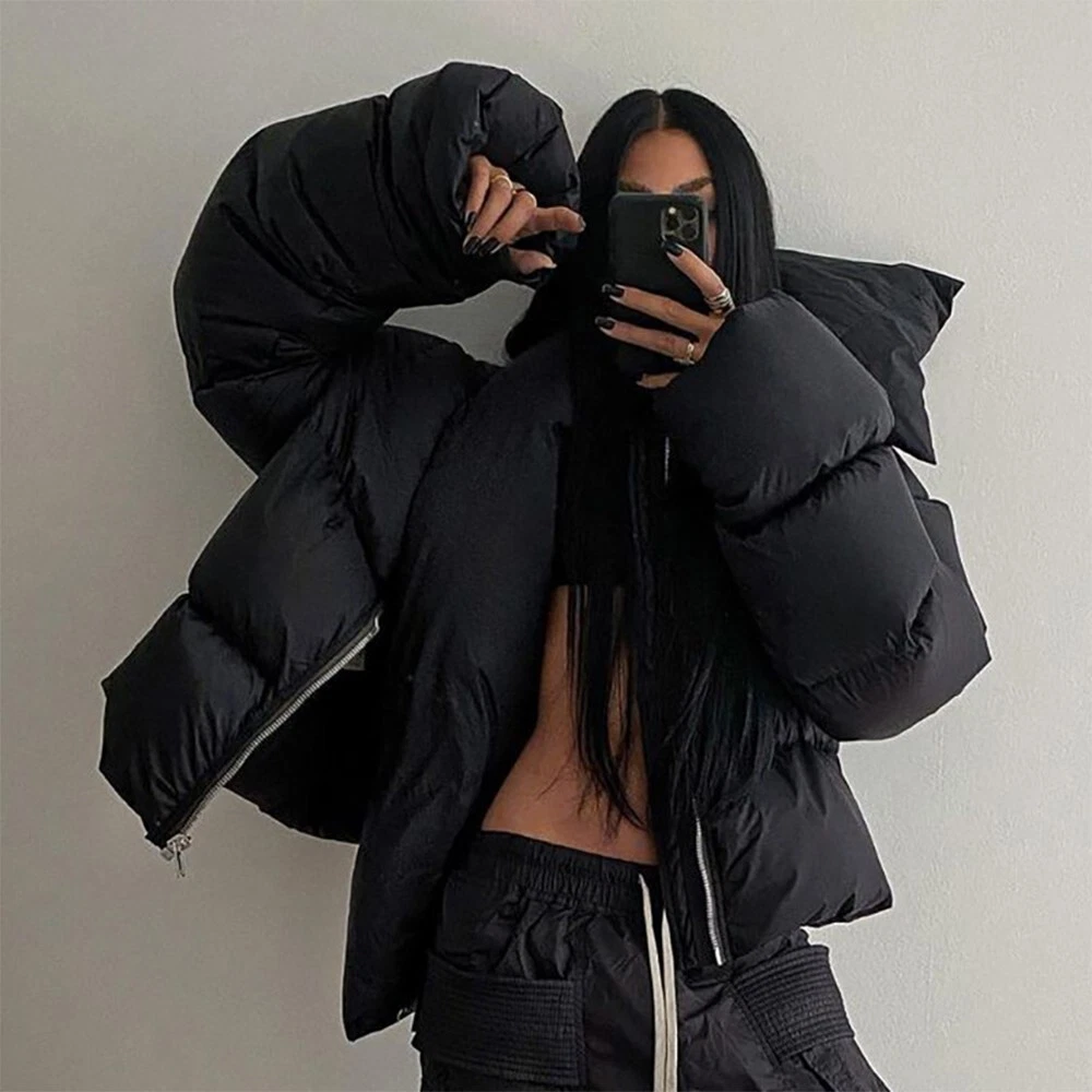Coat Jacket Puffer Padded Quilted Solid Winter 1pcs Black Coat Padded | eBay