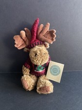 Boyds Bears 1997 Plush Christmas Moose With Hat And Sweater. Has Originally Tags