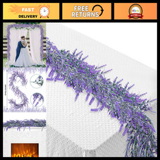 6Ft Lavender Wisteria Garland - Purple Artificial Flower Decor for Wedding, Home