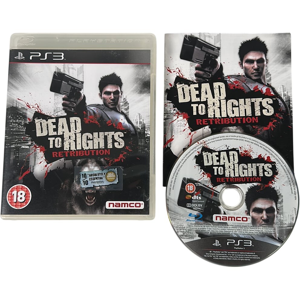 Dead To Rights Retribution PS3 Playstation 3 Game Complete With Manual