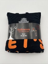 Boys 2 Piece Medium  let  s Hang Out  Halloween PJ Set