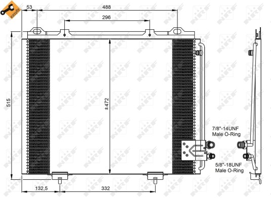 NRF 35228 Kondensator, Klimaanlage FüR MERCEDES-BENZ-image