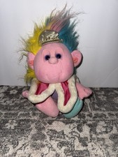 Cousin Princess Hobnobbin Pink Troll Plush Playskool 1989