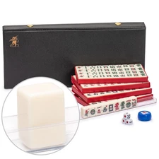 Yellow Mountain Imports Mini American Mahjong Travel Game Set with Nylon Case,