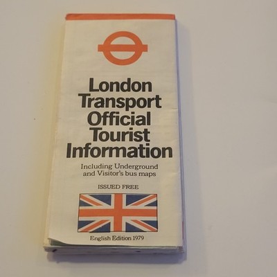 London Transport Tourist Information Map 1979 Underground & Visitor's Bus Maps
