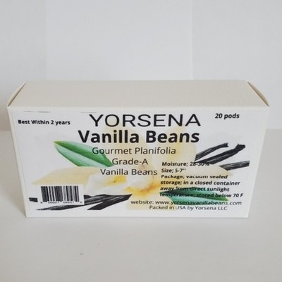  Madagascar Vanilla Beans Grade A , planifolia 20 pods