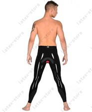 Latex Gummi Rubber Male Leggings trousers back sheath pants customized 069
