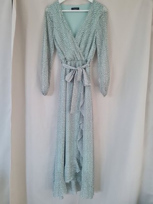 Verspieltes Maxikleid SISTERSPOINT S mit Rüschen in mintgrün