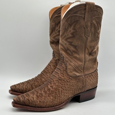 Tecovas The Barrett Cowboystiefel Western Handmade Boots Echtleder Pithon Gr. 41