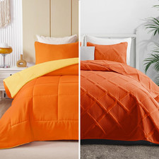 Reversible Queen Comforter Ultrasonic Quilt Set - Lightweight Bundle