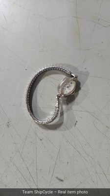 Vintage HAMILTON 10K White Gold Diamond 17 Jewel  Ladies Watch G2U