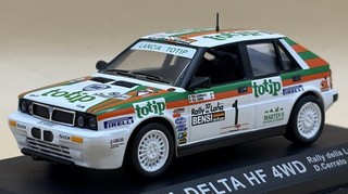 Lancia Delta HF 4x4 Deagostini 1:43 Lana Rally 1987 Cerrato/Cerri