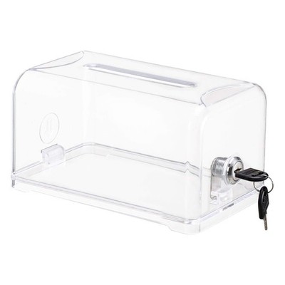 Polmart Tip / Donation / Suggestion / Business Card Collection Box with Lock ...