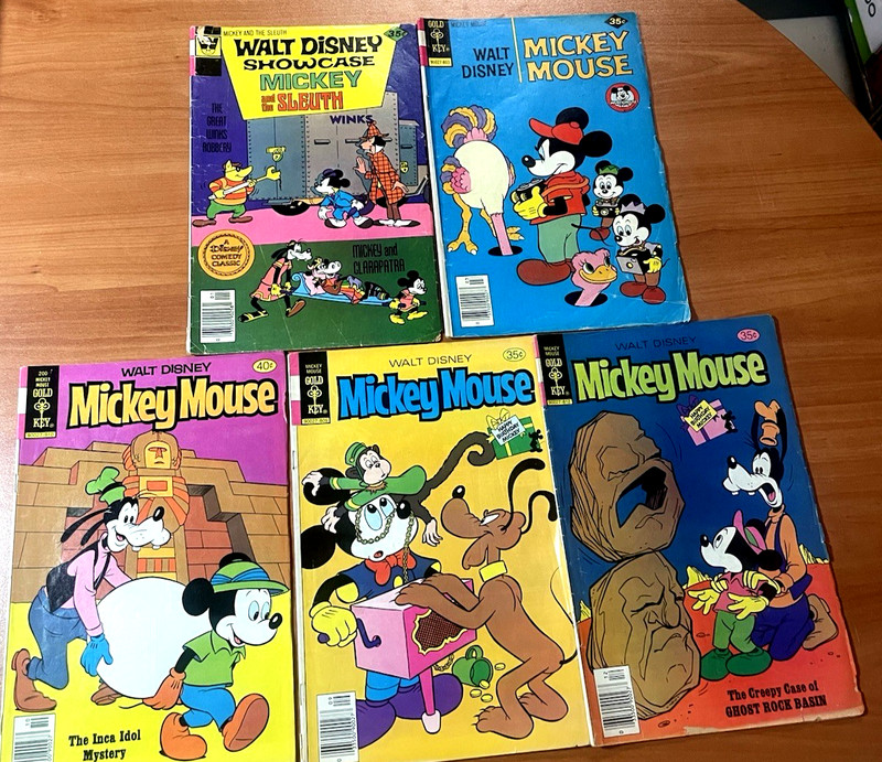 Walt Disney ~ "Mickey Mouse" Gold Key Comics ~ Lot of 5 ~ 1978 & 1979