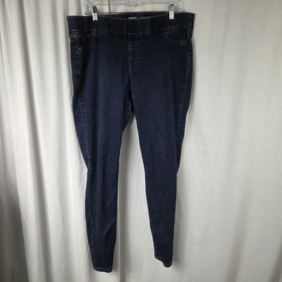Amazon Essentials Jeans Womens 18 Long Blue Dark Wash High Rise Jegging Stretch