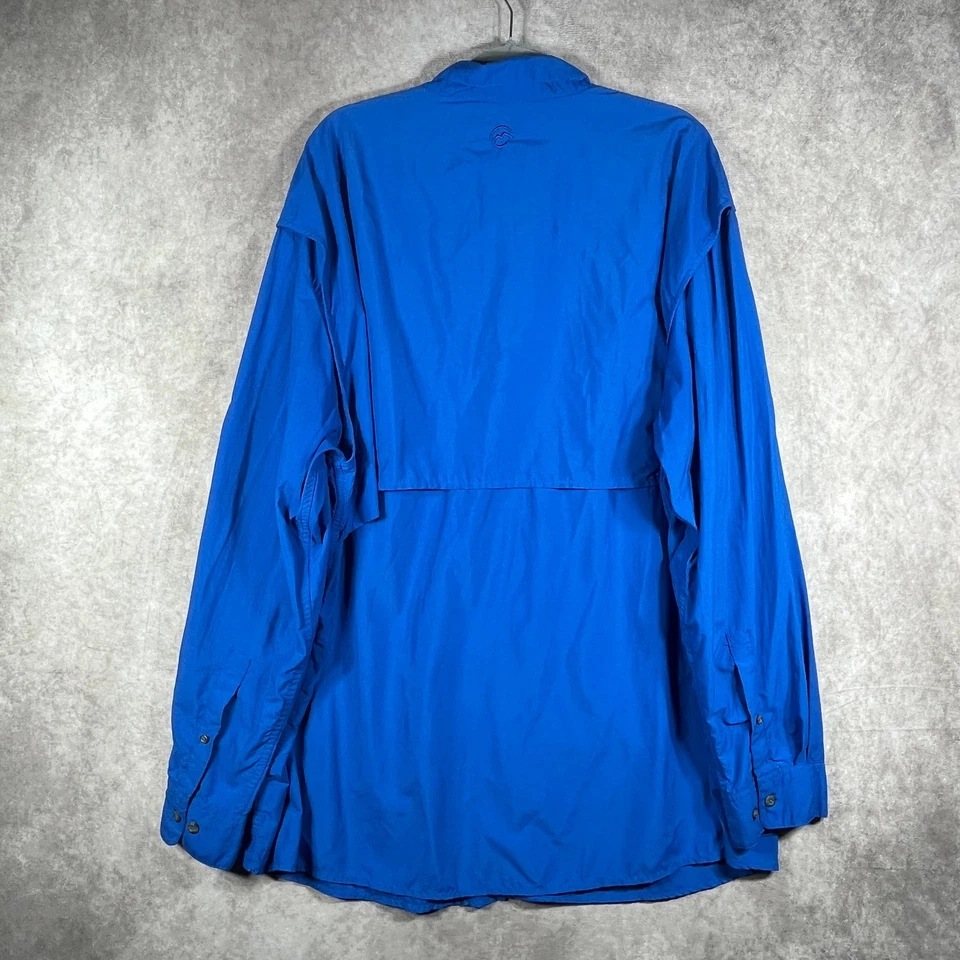 Magallanes Camisa de Pesca Exterior Equipo de Pesca Para Hombres 3XL Negro Azul Ventilado Lote de 2 Foto 3 de 4