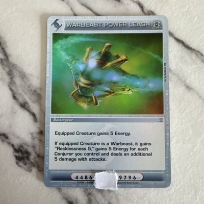 Chaotic Warbeast Power Leash 14/100 Super Rare Battlegear Card TCG