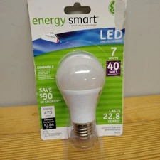 GE 7w LED Energy Smart Equivalent To 40w 470k 2v