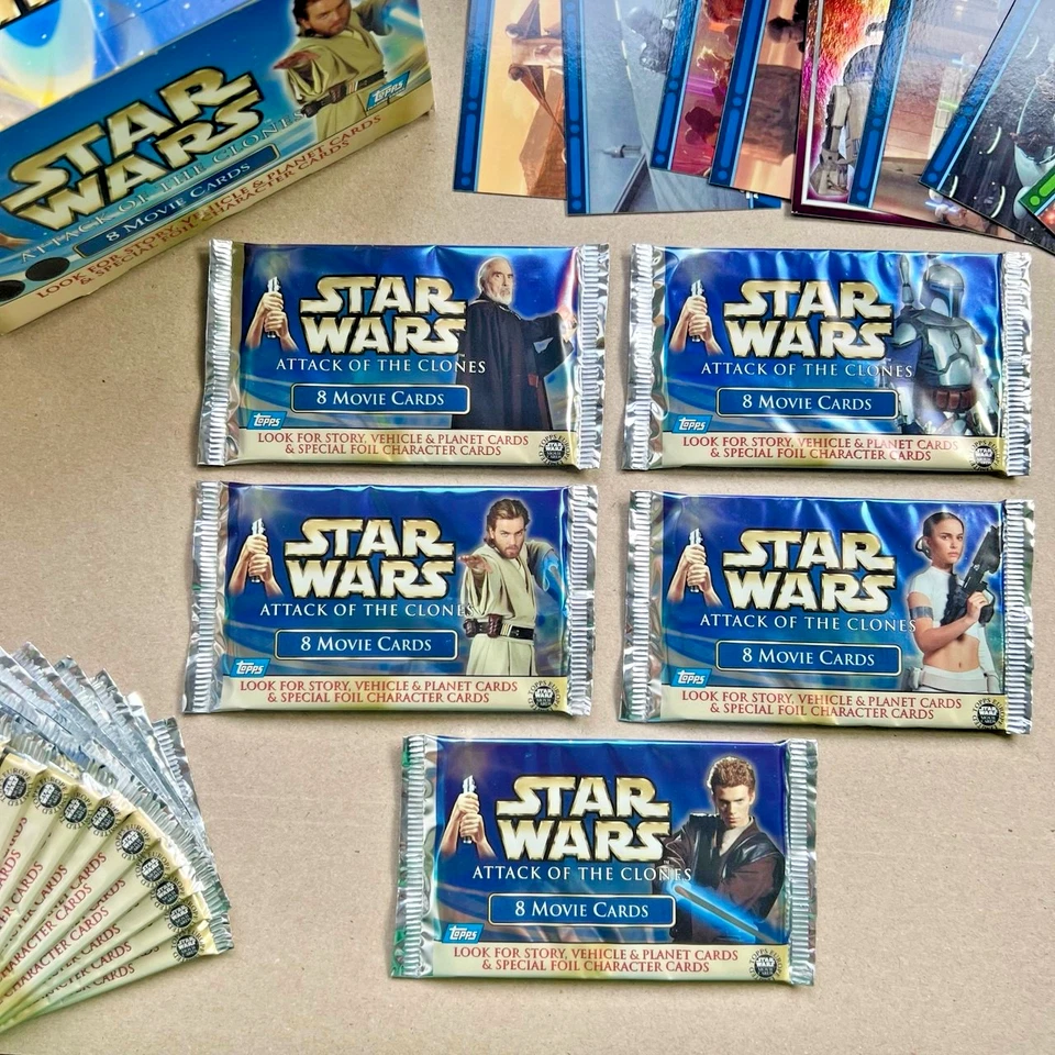 Star Wars Attack of the Clones (2002) Trading Cards Booster Topps Movie