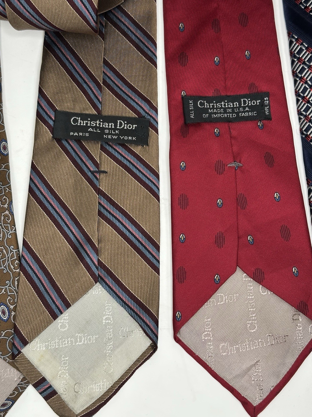 Christian Dior, Cravates Silk Vintage Ties, Lot Of 7, Multicolor/multipattern thumbnail 6