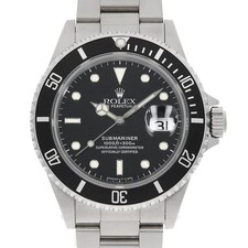 Rolex ROLEX SUBMARINER Date 16610 black all tritium X Number second hand mens