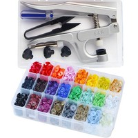 Druckknopf Set Mit Zange 360 T5 Snaps 24 Farben Kam DruckknöPfe 12,4Mm ZubehöR
