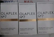 Olaplex No.7 Bonding Oil, Shines & Repairs Hair 1 oz X 3 =  3 Oz Total  Lot Of 3