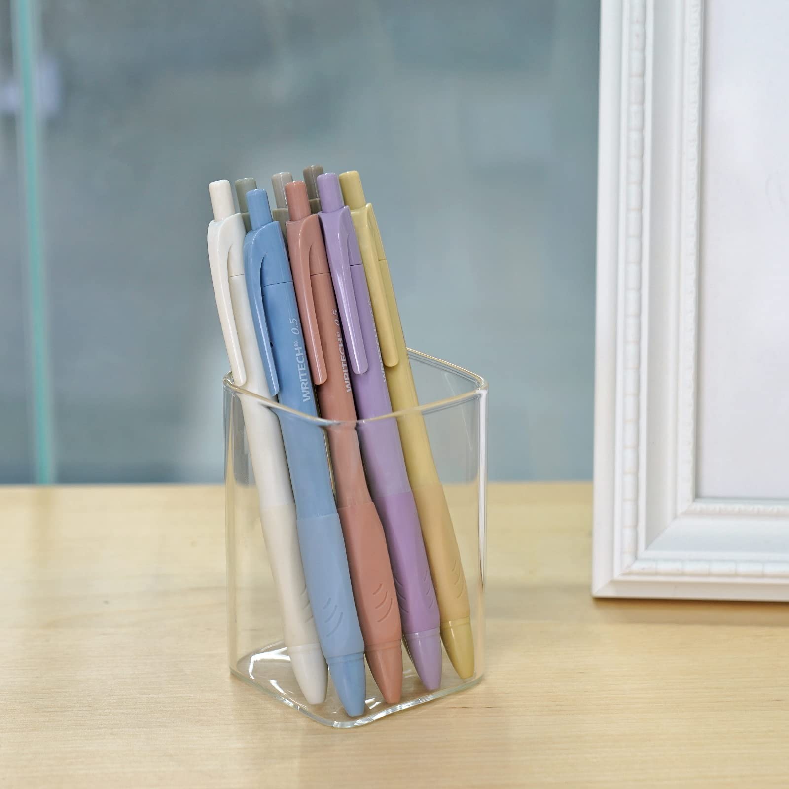 WRITECH Fine Point Gel Pens: Aesthetic Morandi Barrel Soft Grip with 0.5mm