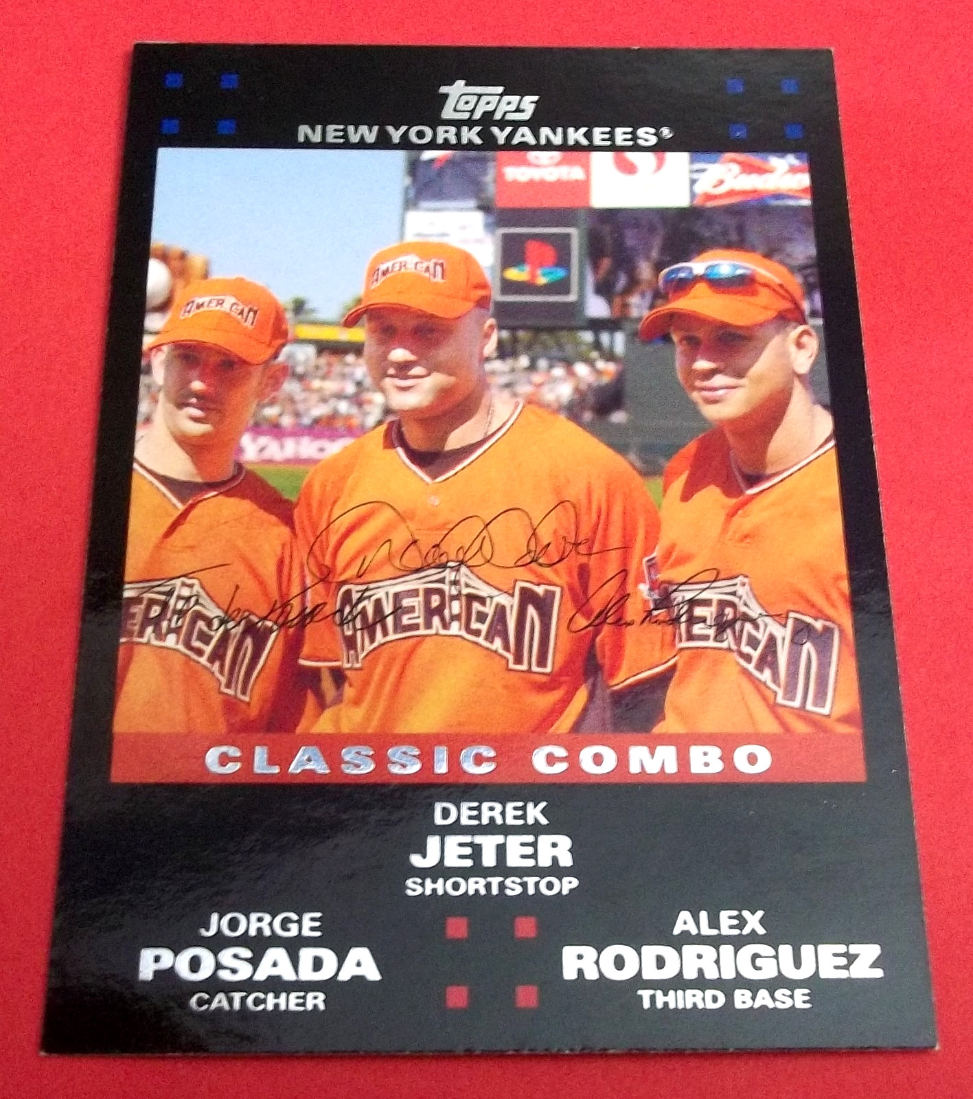 2007 Topps Updates UH278 -RED BACK-AND -REG. back -Jeter, Posada, ARod-FREE Ship