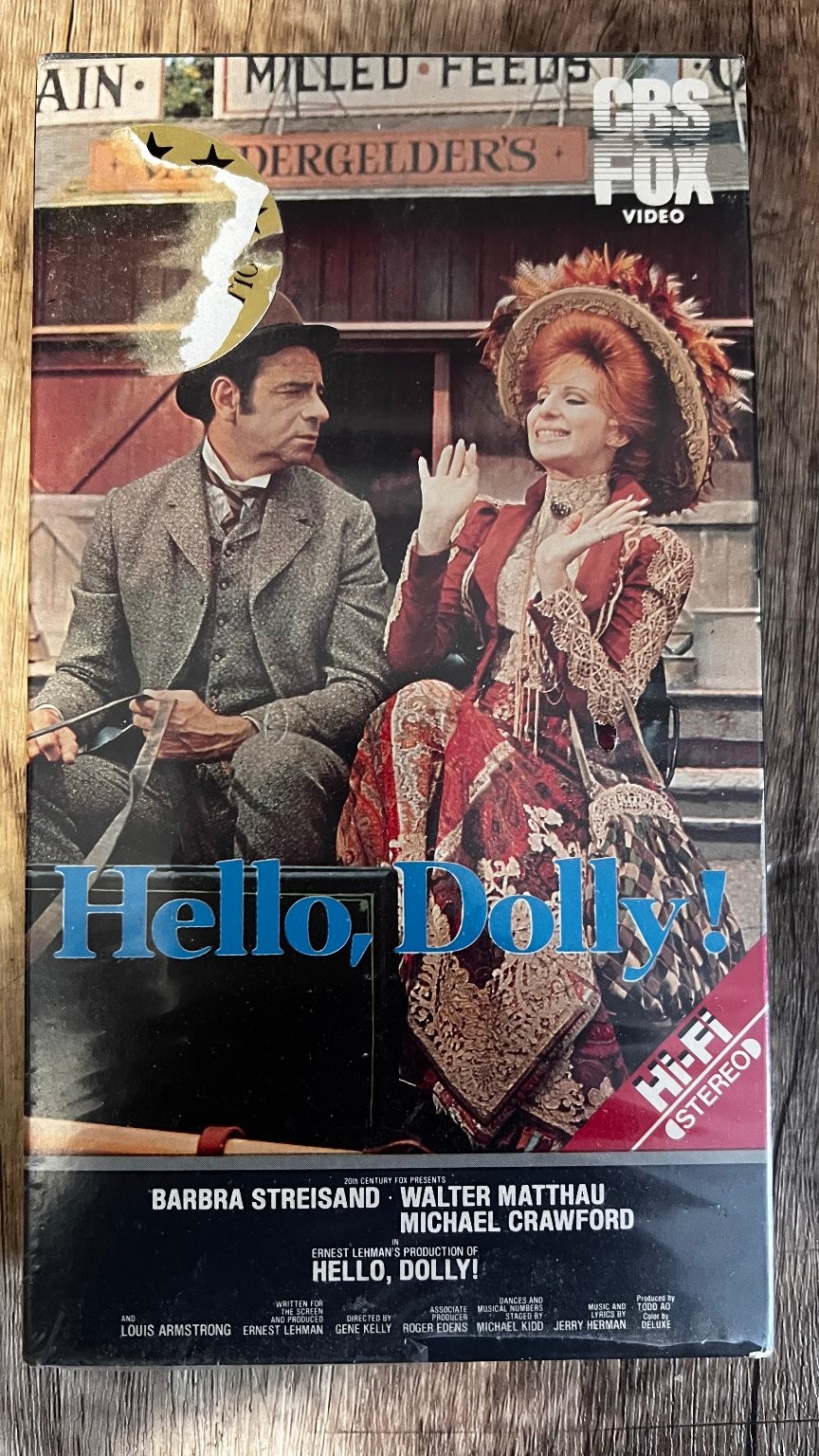 Hello Dolly! VHS 1969 Musical Original Release CBS Fox Video