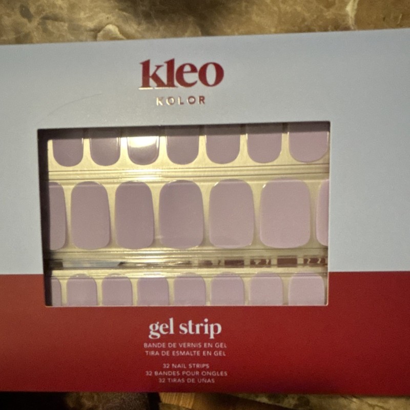 Kleo Kolor Gel Nail Polish Strips Lavender Life Shiny 32 Nail Strips