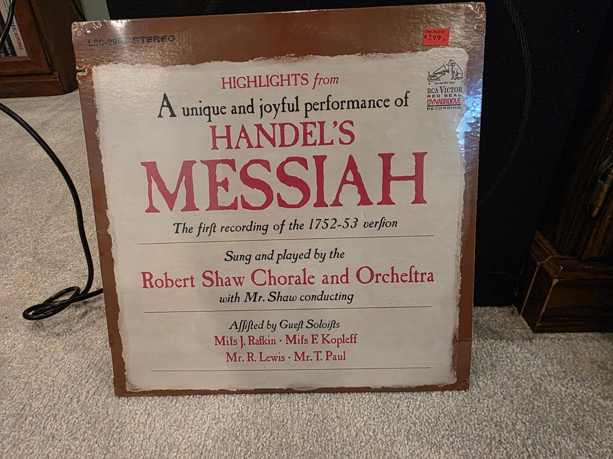 Handel Messiah Indiana Vinyl Records for sale - eBay
