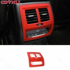 For BMW X3 G01 X4 G02 2018-2021 ABS Red Rear Seat Air Outlet Vent Frame Trim 1*