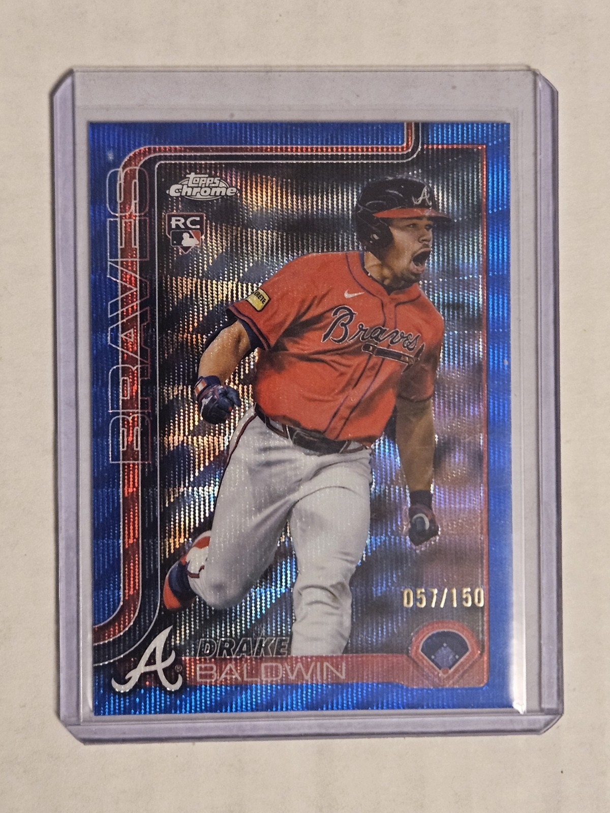 Drake Baldwin Blue Wave /150 2025 Topps Chrome Update Rookie #USC96 Braves