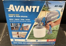 Avanti Electric Paint Stain Sprayer Hvlp Handheld Av-100. Open Box. See Pics