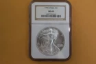 1995 SILVER EAGLE $1 NGC MS69
