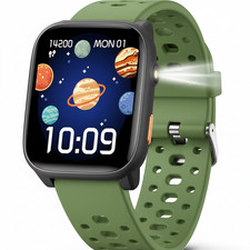 Kids Smart Watch 1.83" with Puzzle Games - Heart Rate & Sleep Monitor, Pedometer