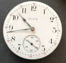 Antique 1912 Elgin Grade 312 Pocket Watch Movement Parts/Repair 16s 15j USA