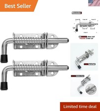 Spring Loaded Latch Pin, 304 Stainless Steel Barrel Bolt Thickened 2mm Door L...