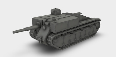 ACL 135 SPG (Automoteur 75 G-R) Prototyp 1934 Bausatz 3D Druck 1:87 - 1:24