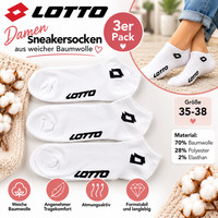 Lotto Sneaker-Socken Aus Weicher Baumwolle 3Er Pack Gr.35-38