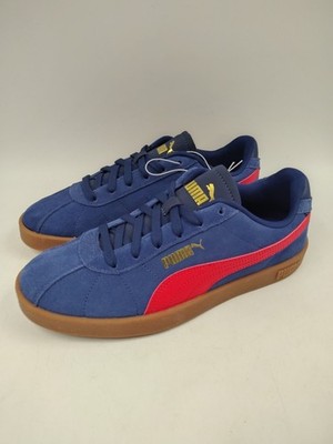 PUMA Club II Suede Sneakers Shoes Men s 8.5 Blue Red Gum 397444-21 NWOB