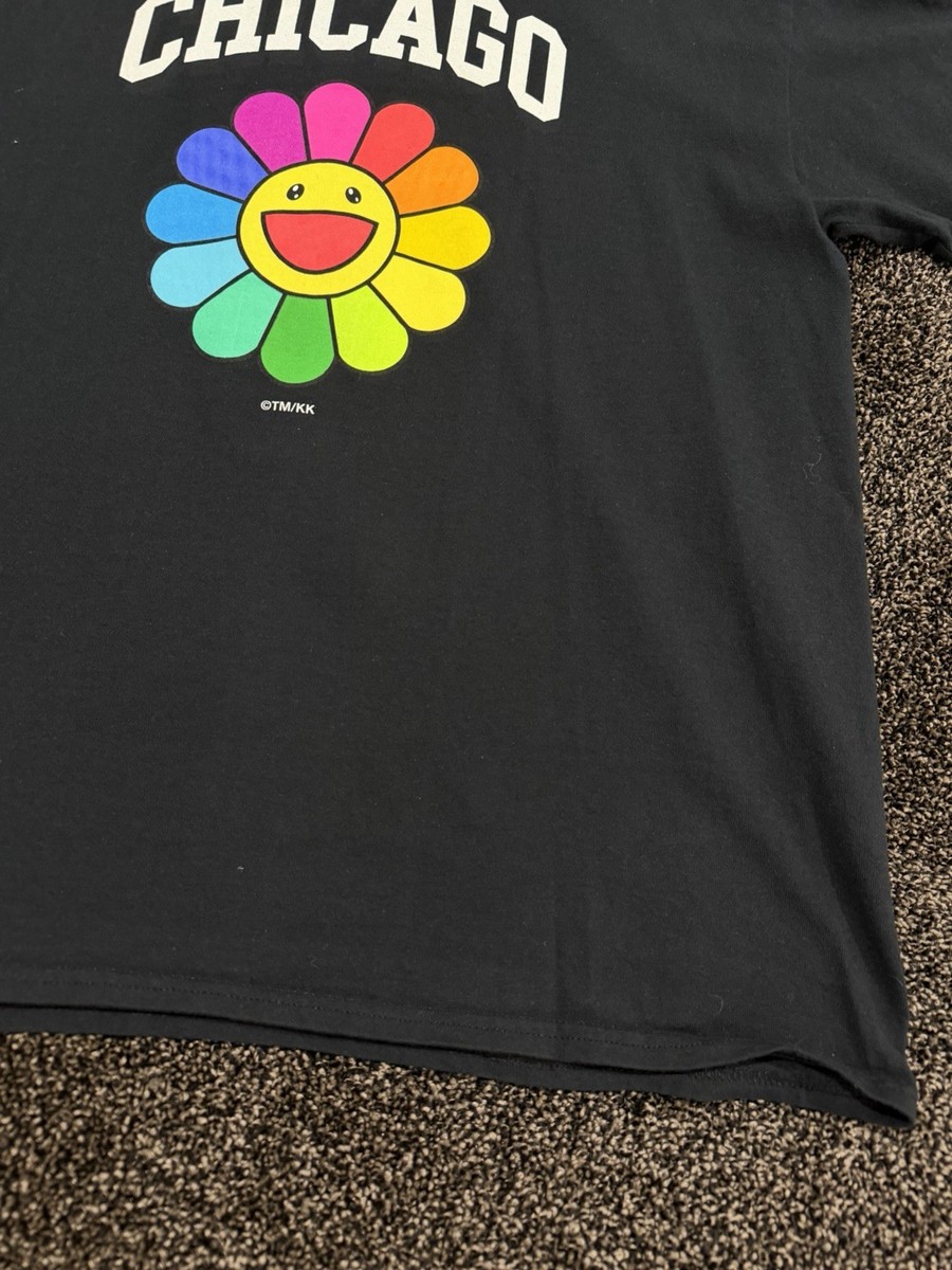 Takashi Murakami Chicago Complexcon Flower Black T-Shirt | eBay