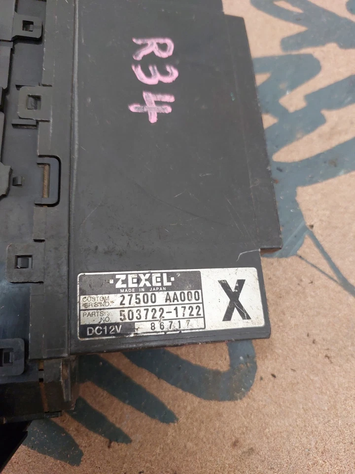 JDM Nissan Skyline R34 OEM Climate Control Heater Switch Panel TESTED GT-R GT-T - Image 4 of 4