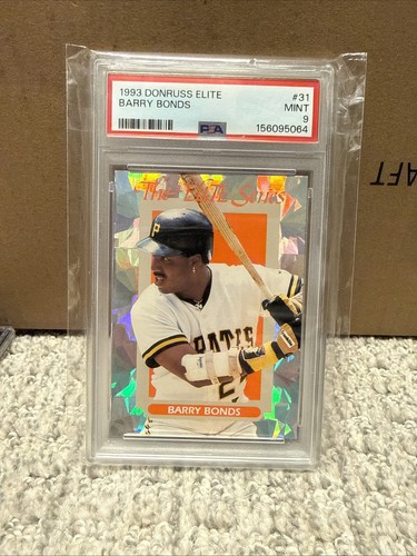 Barry Bonds 1993 Donruss The Elite Series SP PSA 9 Low Rare Population